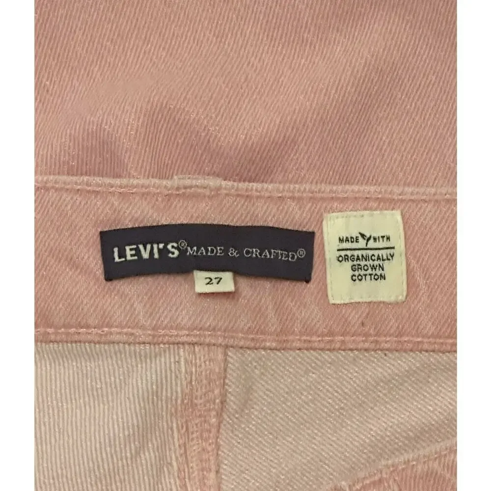 LEVI'S Riviera Shorts Bermuda Shorts Twill Rose Pink Relaxed Mid Rise Stretch